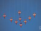 Zespół Akrobacyjny Red Arrows podczas Aerobaltic 2021, fot. dlapilota.pl