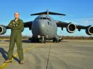 Por. Piotr Adamiec - pierwszy polski dowódca C-17 w 1 HAW (fot. kpt. Marek Bracławski)