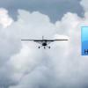 Samolot na niebie - wodór