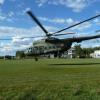 Śmigłowiec Mi-8 na lotnisku Kętrzyn Wilamowo
