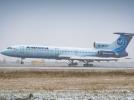 Tu-154 (numer rejestracyjny RA-85757) należący do Alrosa na lotnisku (fot. Międzynarodowy Port Lotniczy Tołmaczewo)
