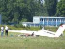 Wypadek szybowca SZD-50.3 Puchacz w Płocku (fot. tp.com.pl)