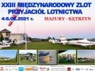 XXIII Międzynarodowy Zlot Przyjaciół Lotnictwa - granatowe litery (fot. lotniskoketrzyn.pl)