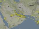 Zatoka Perska - flightradar24 (fot. flightradar24.com)