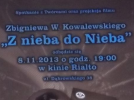 Projekcja filmu "Z nieba do Nieba" poświęconego Janinie Lewandowskiej 8 listopada 2013