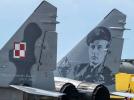 MiG-29 ozdobiony wizerunkiem gen. Stanisława Skalskiego (fot. Siły Powietrzne - Facebook)