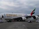 Airbus A-380 linii Emirates na Lotnisku Chopina (fot. Tomasz Pętala)