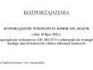 Rozporządzenie Wykonawcze Komisji w odniesieniu do wymogów dotyczących katalogu danych lotniczych i zbioru informacji lotniczych