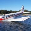 Piper PA-28-180 Cherokee Challenge (LN-AAC) wodował na Zatoce w Jastarni (fot. Ochotnicza Straż Pożarna w Jastarni)