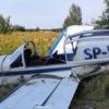Wypadek samolotu SP-WOP w Lubinie, fot. zmiedzi.pl