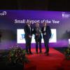 Michał Tabisz, wiceprezes portu lotniczego Rzeszów-Jasionka, odebrał nagrodę Mały Port Lotniczy roku 2022 podczas gali CAPA Awards for Excellence w Gibraltarze (fot. materiały prasowe CAPA)