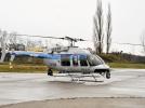 Bell-407GXi należący do Policji na lądowisku (fot. kom. Maciej Kimet z KWP w Gorzowie Wlkp.)