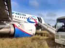 Awaryjne lądowanie A320 Ural Airlines w Rosji, fot. kadr youtube