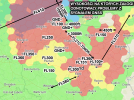 GPSJAM mapa wysokości na których występowały problemy z sygnałem GNSS