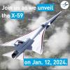 Naddźwiękowy odrzutowiec X-59 NASA - oficjalna prezentacja 12 stycznia 2024 roku (fot. Lockheed Martin)