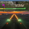 Lotnisko Mielec - oświetlony pas startowy i trzy etapy inwestycji (fot. UM Mielec)