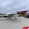 Cessna 182T należący do Warter Aviation przy cysternie (fot. Forhang - Silesia Strategie Komunikacyjne)