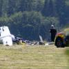 Wypadek szybowca podczas zawodów Euroglide, fot. insuedthueringen