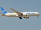 Boeing 787-8 Dreamliner linii Air Europa lądujący na lotnisku Madryt-Barajas (fot. Alan Wilson, CC BY-SA 2.0, Wikimedia Commons)