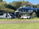 S-70i Black Hawk i Bell-407GXi na Operacji Powódź 2024 (fot. policja.pl)