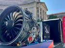 Silnik CFM Leap na wystawie (fot. GE Aerospace)