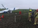 Miejsce wypadku samolotu Cessna FA150L Aerobat (Reims) w Watorowie (fot. Komenda Powiatowa Państwowej Straży Pożarnej w Chełmnie)