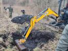 Poszukiwanie szczątków samolotu PZL.23 Karaś z 55 Eskadry Liniowej 5 Pułku Lotniczego w Lidzie (fot. Jakub Mitek, MSP)