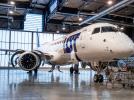 Embraer E195-E2 należący do PLL LOT podczas przeglądu w LOTAMS (fot. LOTAMS)