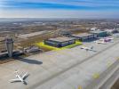 Port Lotniczy Katowice - strefa MRO z zaznaczonym czwartym hangarem (fot. Katowice Airport)