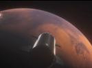Starship dolatuje do Marsa (fot. kadr z filmu Friends of NASA, Facebook)
