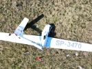 Wypadek szybowca SZD-51-1 „Junior” w Pile, fot. PKBWL