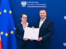 Minister rozwoju i technologii Krzysztof Paszyk powołał na stanowisko Prezesa Polskiej Agencji Kosmicznej dr Martę Ewę Wachowicz (fot. Ministerstwo Rozwoju i Technologii)