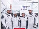 Astronauci z załogi Ax-4 w skafandrach (fot. Polska Agencja Kosmiczna)