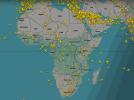 Afryka na flightradar24, fot. FR24