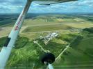 Szybowce na lotnisku w Rudnikach - widok z samolotu (fot. 50th Polish Gliding Championships in Open class)