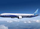 B777 w locie - widok z boku (fot. Boeing)