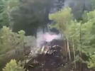 Miejsce katastrofy samolotu An-24RV (RA-47315) linii lotniczych Angara (fot. Kadr z filmu na youtube.com)