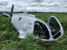 Miejsce wypadku wiatrakowca Aviation Artur Trendak Taifun w Żerominie (fot. KPP Łódź Wschód)