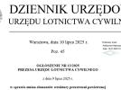 Ogłoszenie Prezesa ULC w sprawie zmian elementów struktury przestrzeni powietrznej_07_2025