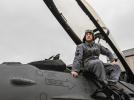 Powstaniec wielkopolski w samolocie F-16 (fot. Urząd Marszałkowski Województwa Wielkopolskiego)