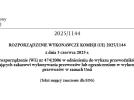Rozporządzenie Wykonawcze Komisji UE 2025_1144