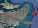 Wizualizacja sekwencji prowadzącej do katastrofy Cessny 414 w San Diego, fot. avweb