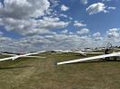 Szybowce na lotnisku w Lesznie (fot. Glide&Race Leszno, Facebook)