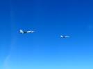 Dwa rosyjskie samoloty MiG-31 w locie (fot. NATO Allied Air Command, Facebook)