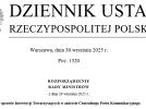 Dziennik Ustaw RP_09_2025_inwestycje w Centralny Port Komunikacyjny