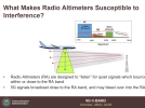 What Makes Radio Altimeters Susceptible to Interference? źródło: Radio Altimeters and 5G C-Band Deployment (FAA)