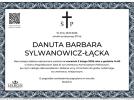 Danuta Sylwanowicz-Łącka - nekrolog (fot. Marek Łącki)