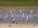 40. Szybowcowe Mistrzostwa Świata FAI - szybowce na lotnisku - widok z góry (fot. 40th World Gliding Championships with Avionic)