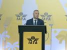 Willie Walsh przemawia podczas pożegnania z IATA (fot. kadr z filmu IATA)