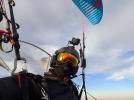 Zack Watkins podczas rekordowego przelotu, fot. facebook_Dudek Paragliders